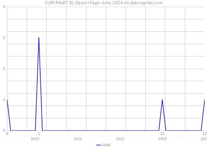 CUIR PALET SL (Spain) Page visits 2024 