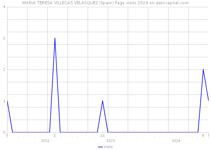 MARIA TERESA VILLEGAS VELASQUEZ (Spain) Page visits 2024 