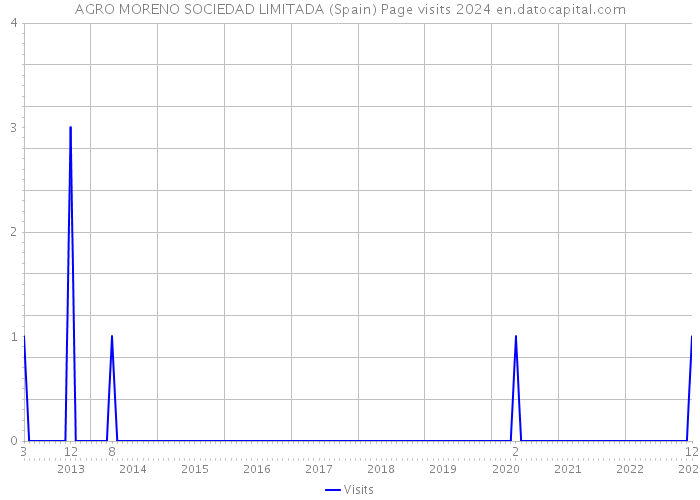 AGRO MORENO SOCIEDAD LIMITADA (Spain) Page visits 2024 