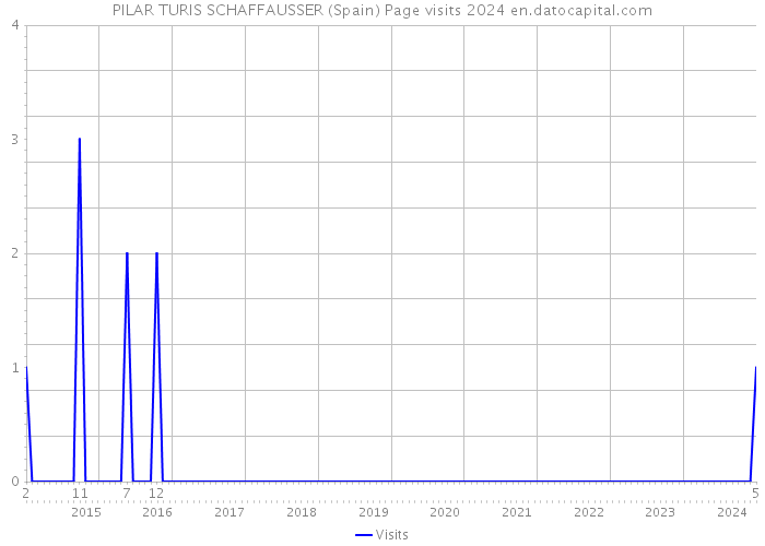 PILAR TURIS SCHAFFAUSSER (Spain) Page visits 2024 