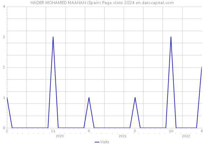 HADER MOHAMED MAANAN (Spain) Page visits 2024 