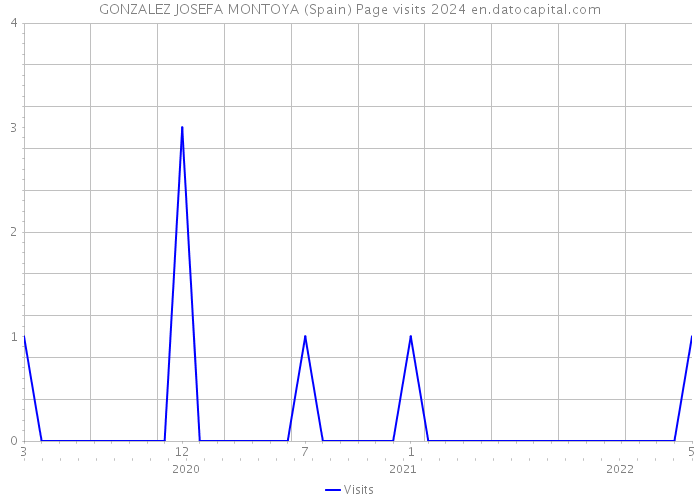 GONZALEZ JOSEFA MONTOYA (Spain) Page visits 2024 