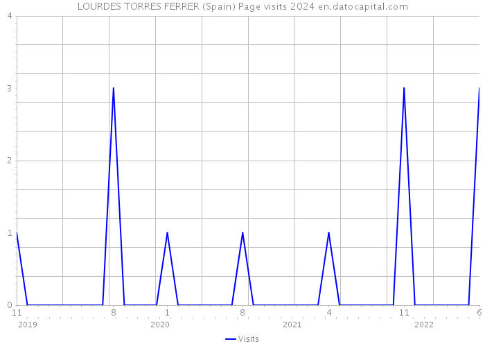 LOURDES TORRES FERRER (Spain) Page visits 2024 