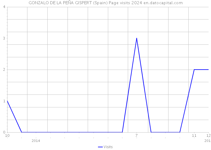 GONZALO DE LA PEÑA GISPERT (Spain) Page visits 2024 