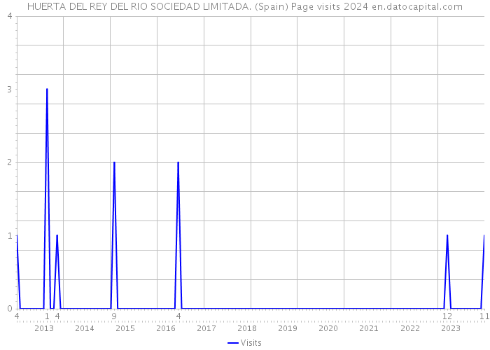 HUERTA DEL REY DEL RIO SOCIEDAD LIMITADA. (Spain) Page visits 2024 