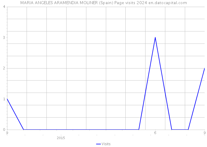 MARIA ANGELES ARAMENDIA MOLINER (Spain) Page visits 2024 