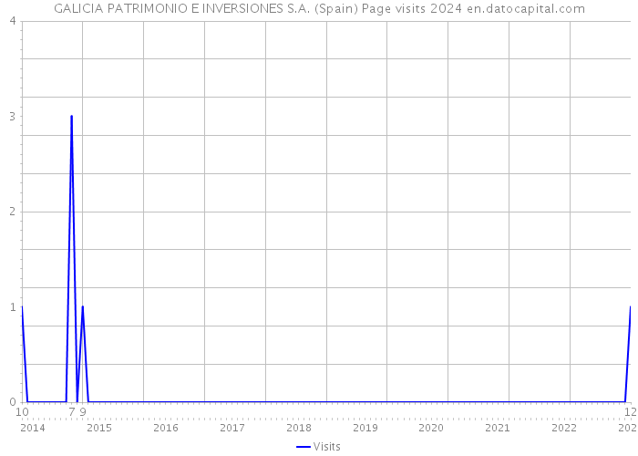 GALICIA PATRIMONIO E INVERSIONES S.A. (Spain) Page visits 2024 