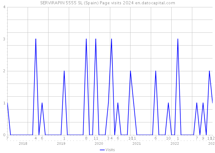 SERVIRAPIN 5555 SL (Spain) Page visits 2024 