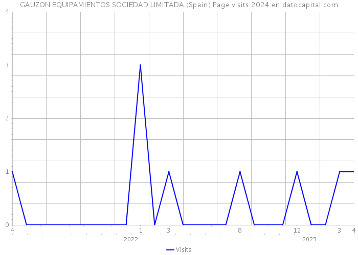 GAUZON EQUIPAMIENTOS SOCIEDAD LIMITADA (Spain) Page visits 2024 