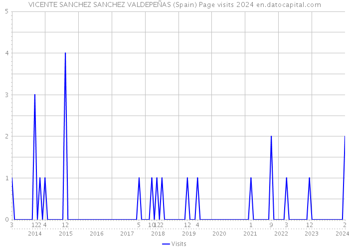 VICENTE SANCHEZ SANCHEZ VALDEPEÑAS (Spain) Page visits 2024 