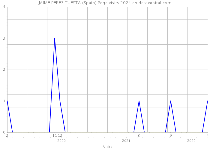 JAIME PEREZ TUESTA (Spain) Page visits 2024 