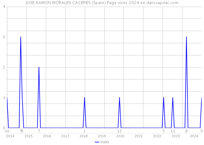 JOSE RAMON MORALES CACERES (Spain) Page visits 2024 