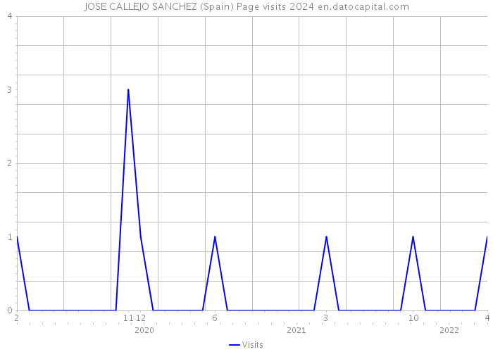 JOSE CALLEJO SANCHEZ (Spain) Page visits 2024 