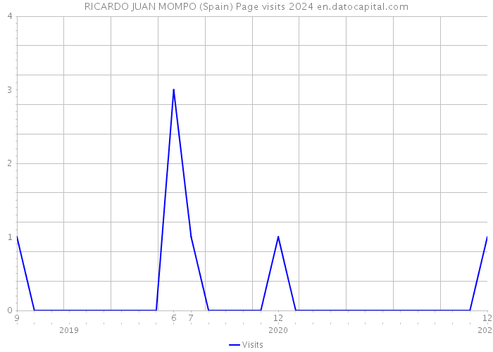 RICARDO JUAN MOMPO (Spain) Page visits 2024 