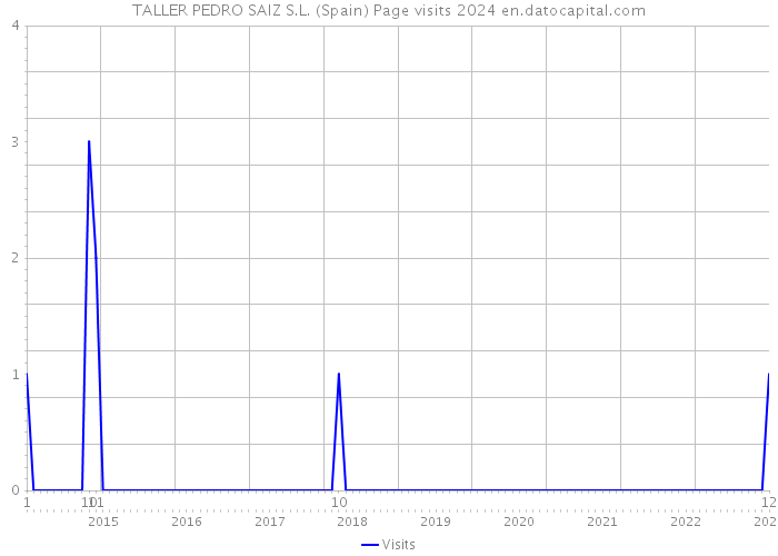 TALLER PEDRO SAIZ S.L. (Spain) Page visits 2024 