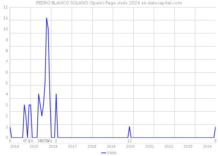 PEDRO BLANCO SOLANO (Spain) Page visits 2024 