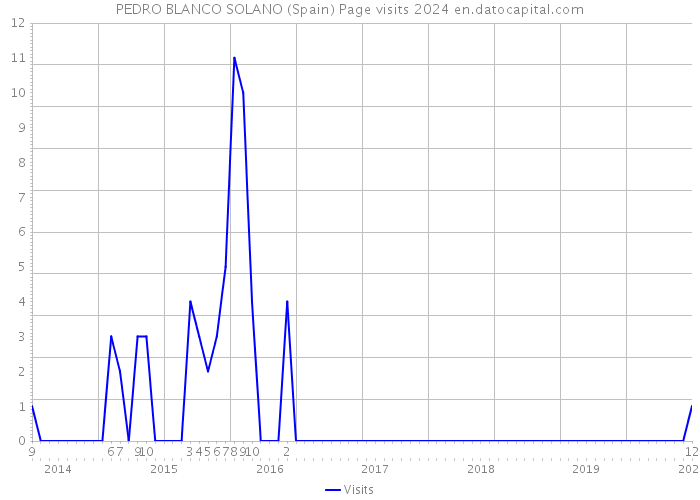 PEDRO BLANCO SOLANO (Spain) Page visits 2024 