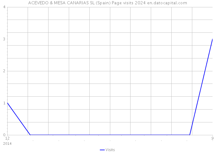 ACEVEDO & MESA CANARIAS SL (Spain) Page visits 2024 
