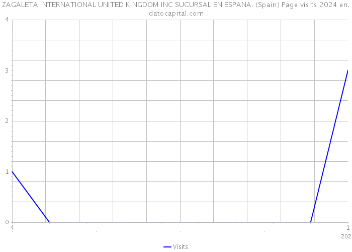 ZAGALETA INTERNATIONAL UNITED KINGDOM INC SUCURSAL EN ESPANA. (Spain) Page visits 2024 