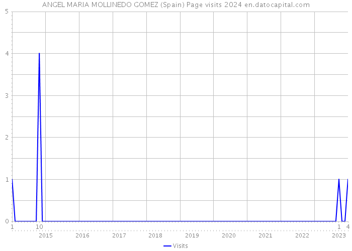 ANGEL MARIA MOLLINEDO GOMEZ (Spain) Page visits 2024 