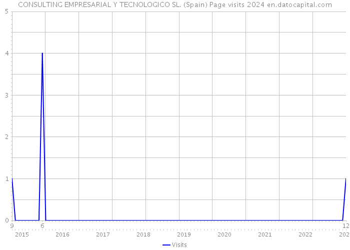 CONSULTING EMPRESARIAL Y TECNOLOGICO SL. (Spain) Page visits 2024 