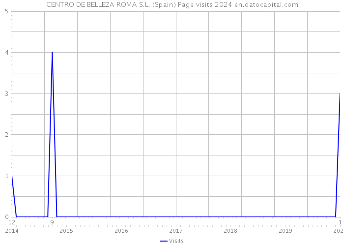 CENTRO DE BELLEZA ROMA S.L. (Spain) Page visits 2024 