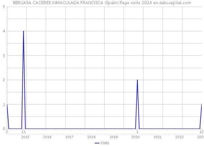 BERGASA CACERES INMACULADA FRANCISCA (Spain) Page visits 2024 