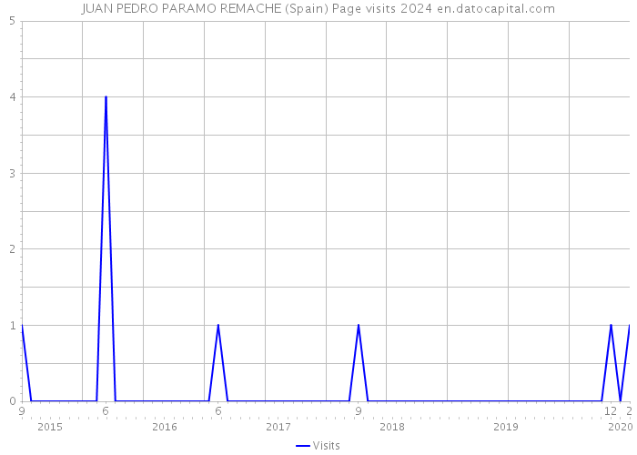 JUAN PEDRO PARAMO REMACHE (Spain) Page visits 2024 