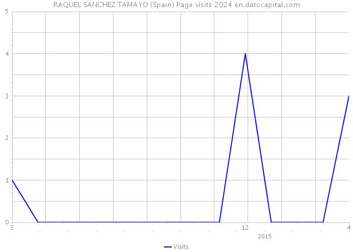 RAQUEL SANCHEZ TAMAYO (Spain) Page visits 2024 