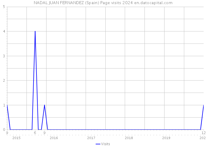 NADAL JUAN FERNANDEZ (Spain) Page visits 2024 