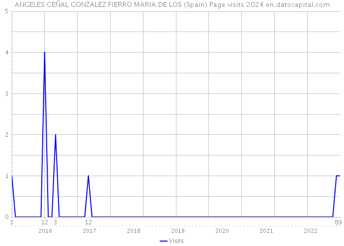 ANGELES CEÑAL GONZALEZ FIERRO MARIA DE LOS (Spain) Page visits 2024 