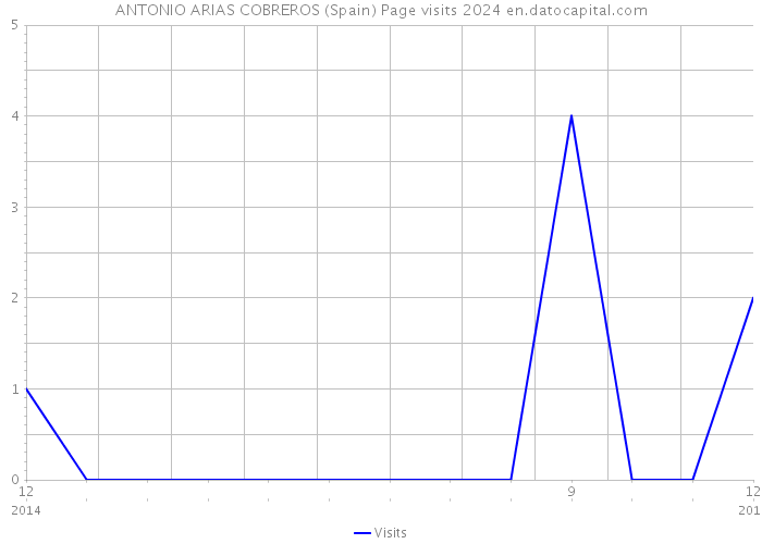 ANTONIO ARIAS COBREROS (Spain) Page visits 2024 