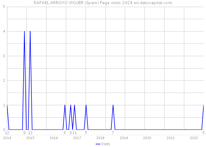 RAFAEL ARROYO VIGUER (Spain) Page visits 2024 