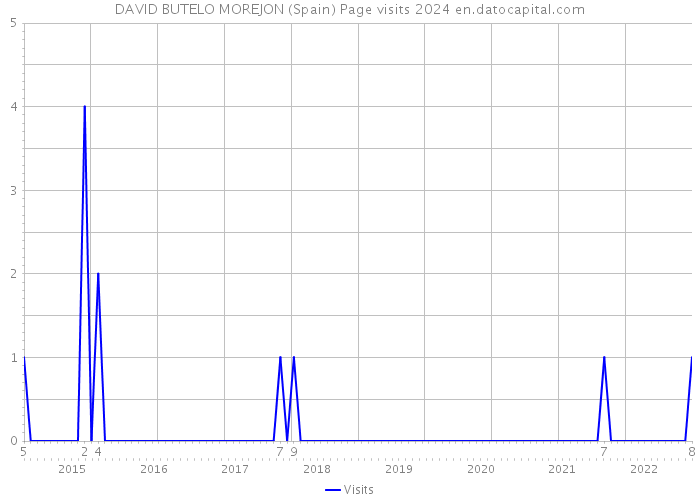 DAVID BUTELO MOREJON (Spain) Page visits 2024 