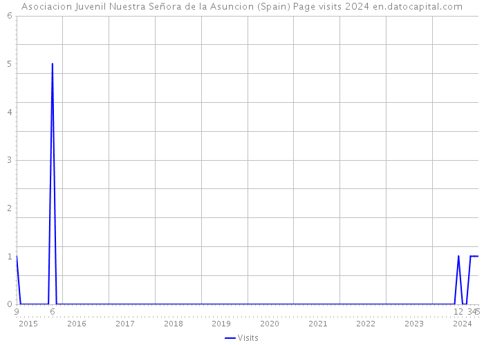 Asociacion Juvenil Nuestra Señora de la Asuncion (Spain) Page visits 2024 
