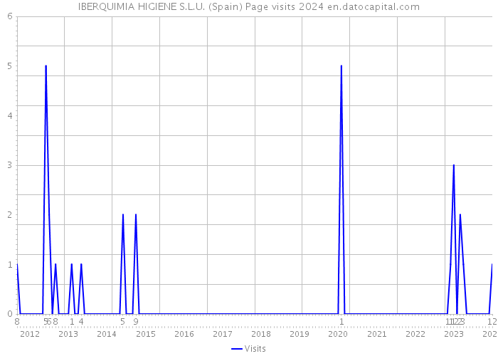 IBERQUIMIA HIGIENE S.L.U. (Spain) Page visits 2024 