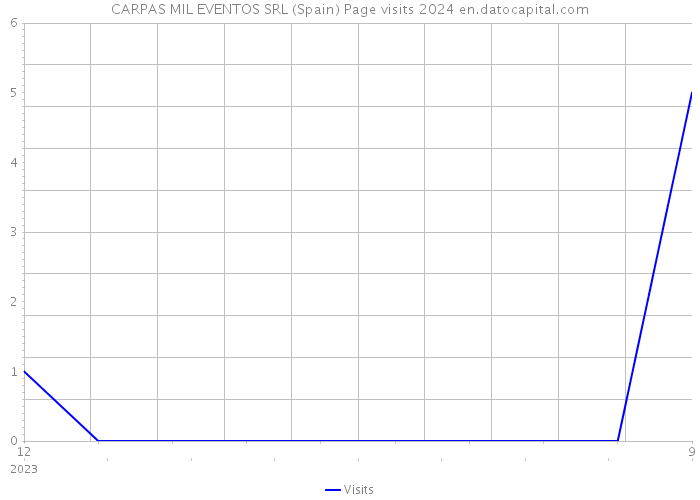 CARPAS MIL EVENTOS SRL (Spain) Page visits 2024 