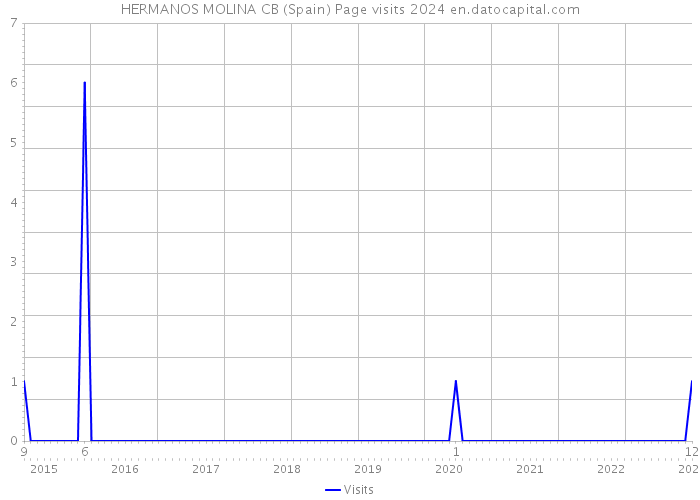 HERMANOS MOLINA CB (Spain) Page visits 2024 