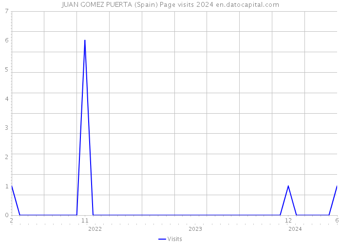 JUAN GOMEZ PUERTA (Spain) Page visits 2024 