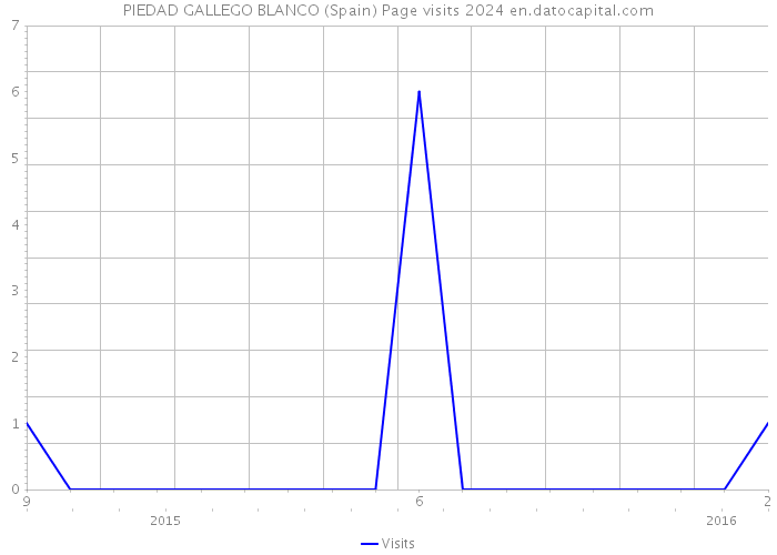 PIEDAD GALLEGO BLANCO (Spain) Page visits 2024 
