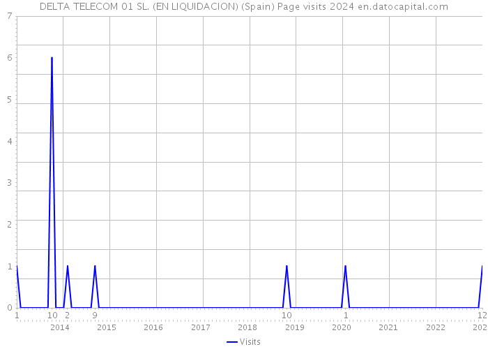 DELTA TELECOM 01 SL. (EN LIQUIDACION) (Spain) Page visits 2024 