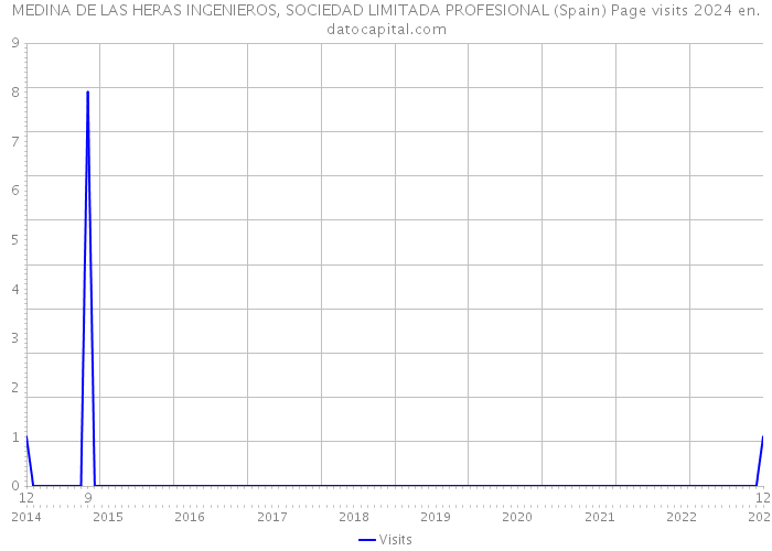 MEDINA DE LAS HERAS INGENIEROS, SOCIEDAD LIMITADA PROFESIONAL (Spain) Page visits 2024 
