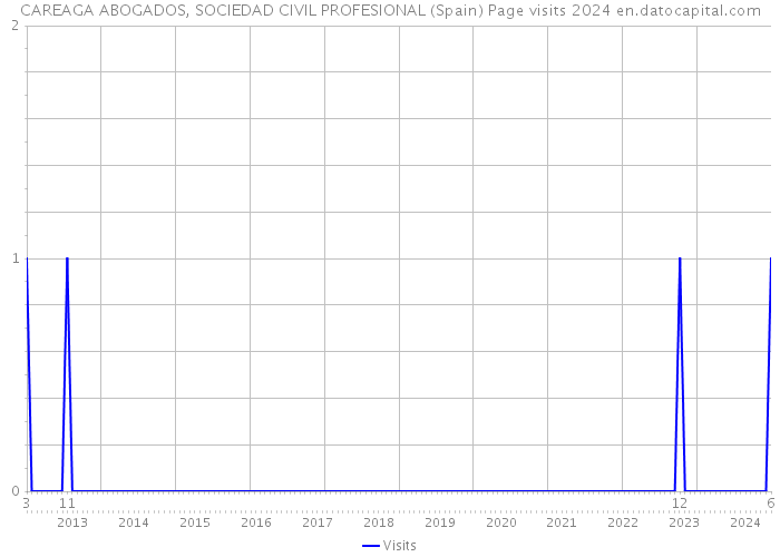 CAREAGA ABOGADOS, SOCIEDAD CIVIL PROFESIONAL (Spain) Page visits 2024 