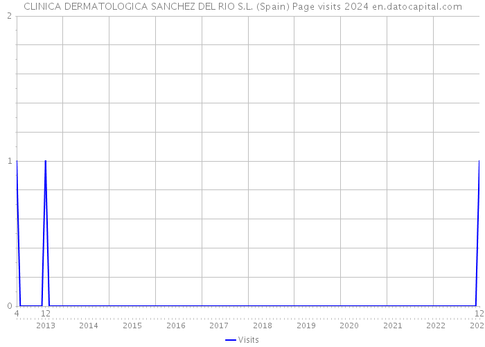 CLINICA DERMATOLOGICA SANCHEZ DEL RIO S.L. (Spain) Page visits 2024 