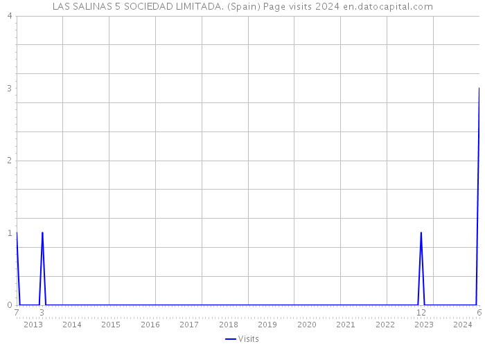 LAS SALINAS 5 SOCIEDAD LIMITADA. (Spain) Page visits 2024 