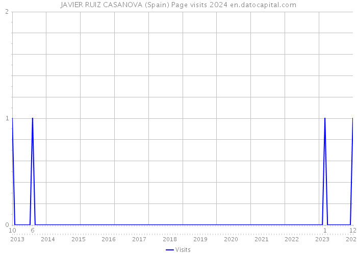 JAVIER RUIZ CASANOVA (Spain) Page visits 2024 