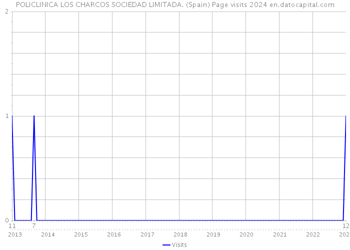 POLICLINICA LOS CHARCOS SOCIEDAD LIMITADA. (Spain) Page visits 2024 