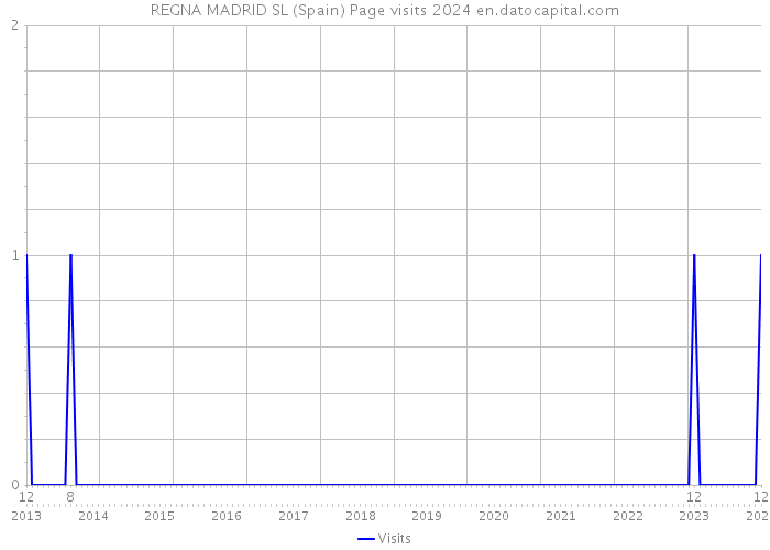 REGNA MADRID SL (Spain) Page visits 2024 