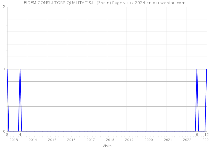 FIDEM CONSULTORS QUALITAT S.L. (Spain) Page visits 2024 