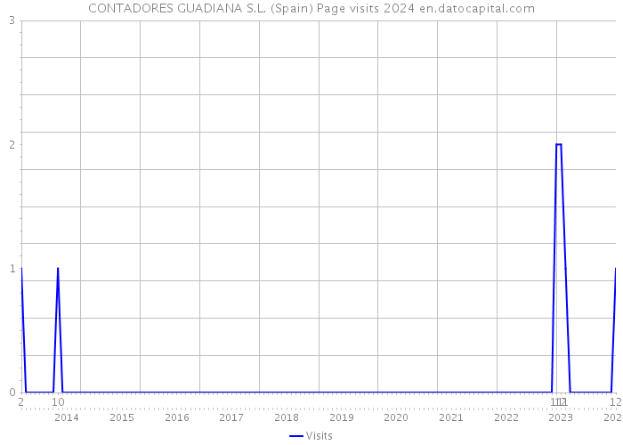 CONTADORES GUADIANA S.L. (Spain) Page visits 2024 